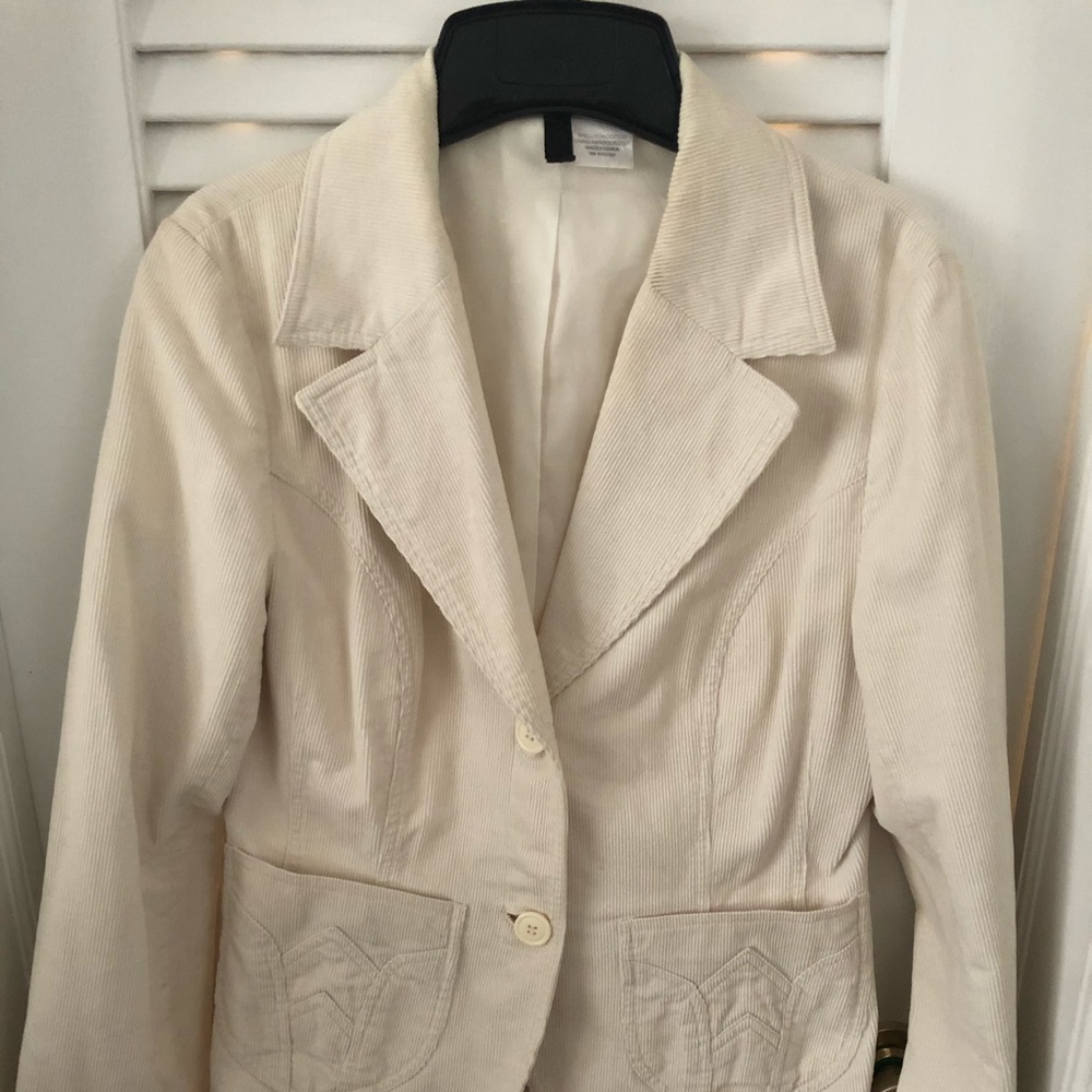 Creamy Off-White Jacket Size 10